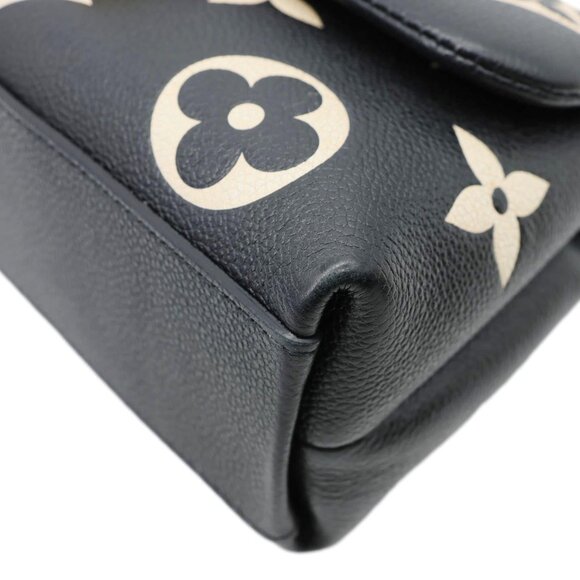 Louis Vuitton  Madeleine MM Bicolor Monogram Empreinte Leather Satchel Bag Black - Picture 9 of 16